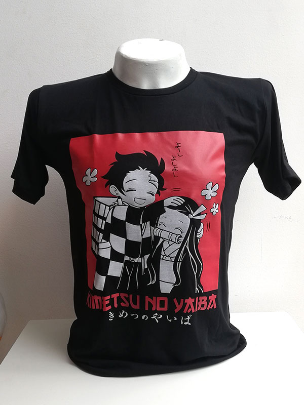 Camiseta nezuko y tanjiro