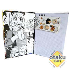 Cuaderno Universitario a cuadros de Anime