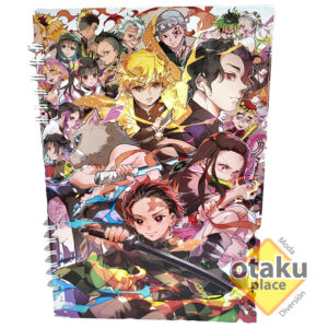 Cuaderno Universitario a cuadros de Kimetsu no yaiba