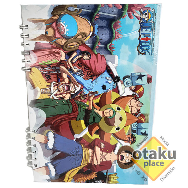 Cuaderno Universitario a cuadros de One Piece
