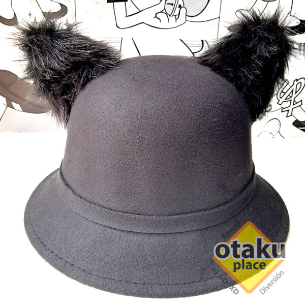 Sombrero con orejas de gato
