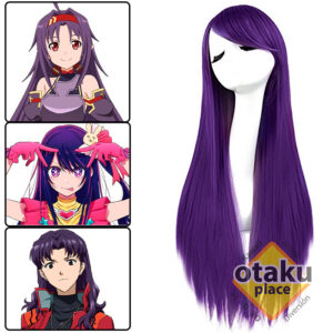Peluca Kanekalon Color morado para Cosplay Quito Ecuador Otakuplace