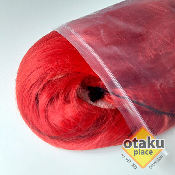 Peluca Kanekalon Color Rojo para Cosplay Quito Ecuador Otakuplace