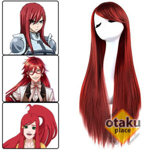 Peluca Kanekalon Color rojo vino para Cosplay Quito Ecuador Otakuplace