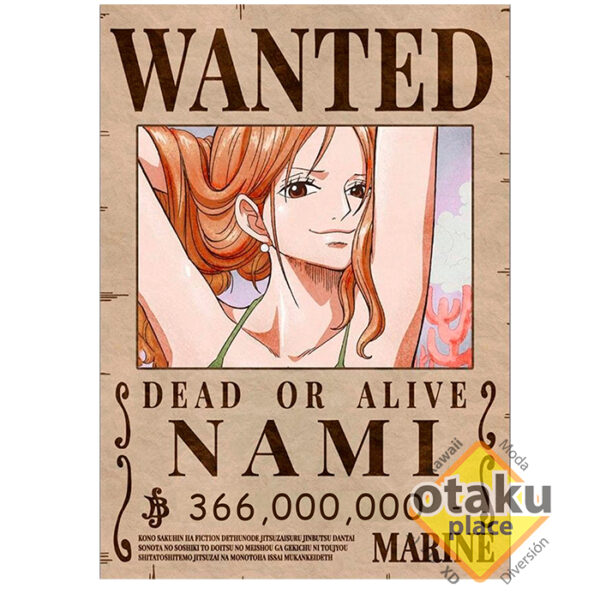 Wanted Poster Nami nueva recompensa